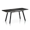 Black extendable dining table